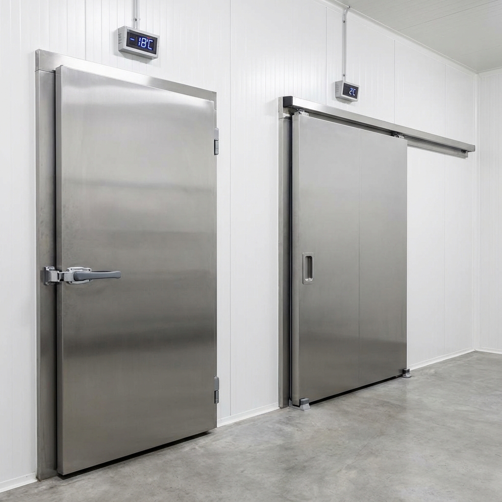 أبواب غرف تبريد مفصلية وسحّاب